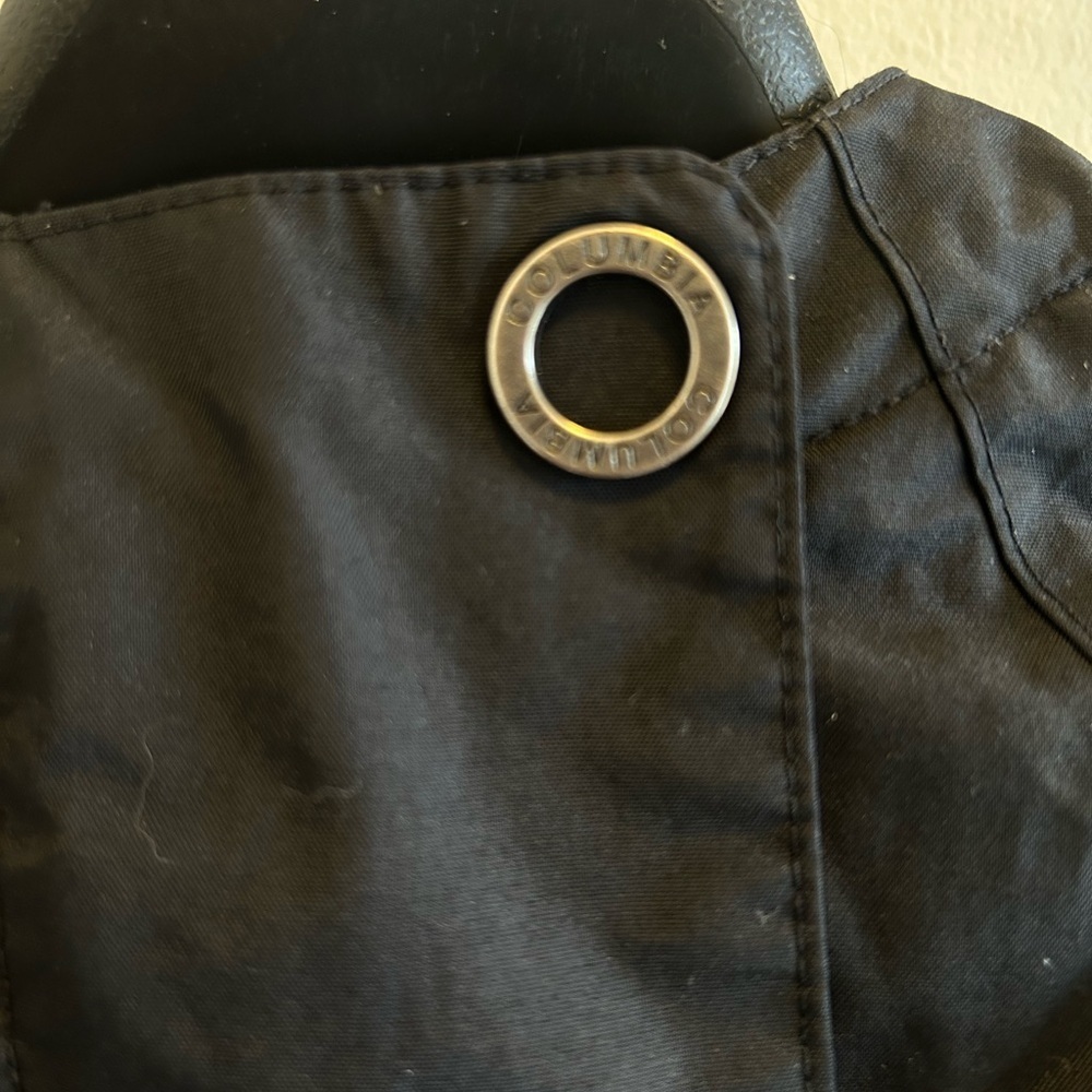 Columbia Omni-Tech Waterproof Rain Jacket Women’s Size L Black Hooded - Picture 4 of 15